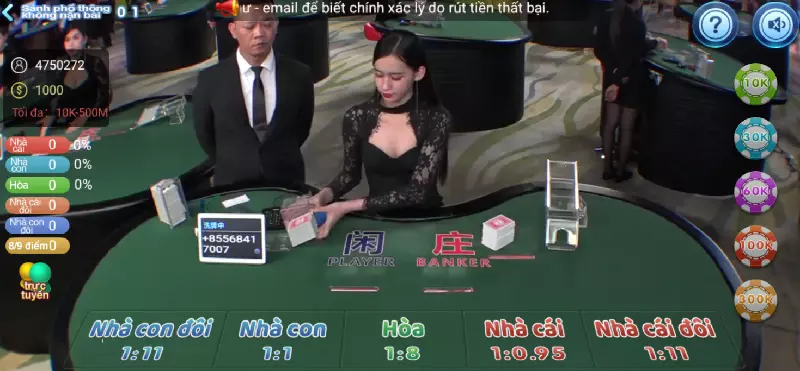  chơi Baccarat trực tuyến tại Cf68 club