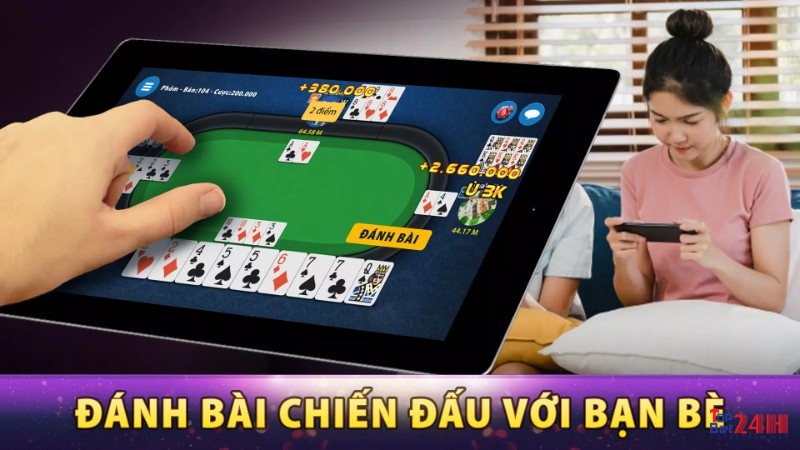 Trải nghiệm game đánh bài với bạn bè thông qua ứng dụng Sảnh bài 