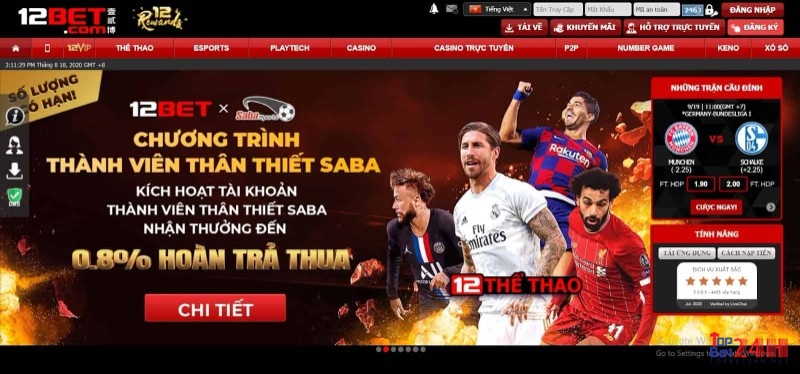 12bet - nhà cái tặng tiền cược free tốt nhất