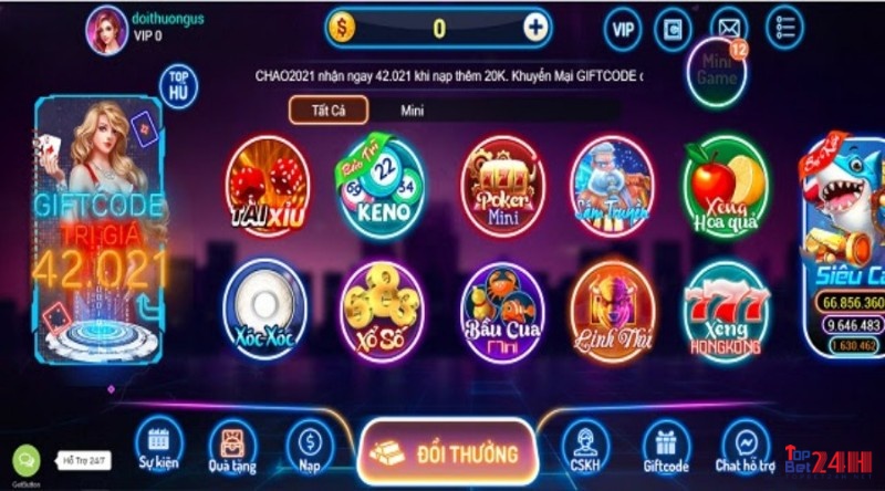 Hệ thống game cược Game Hay Club độc quyền