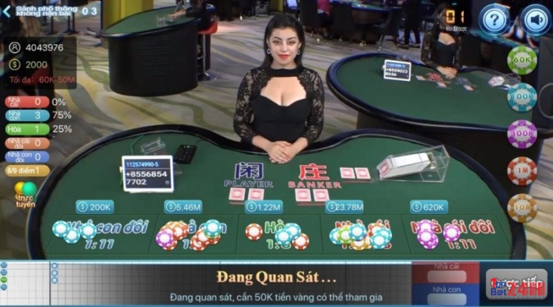 Game đánh bài hay nhất Cf68- Baccarat