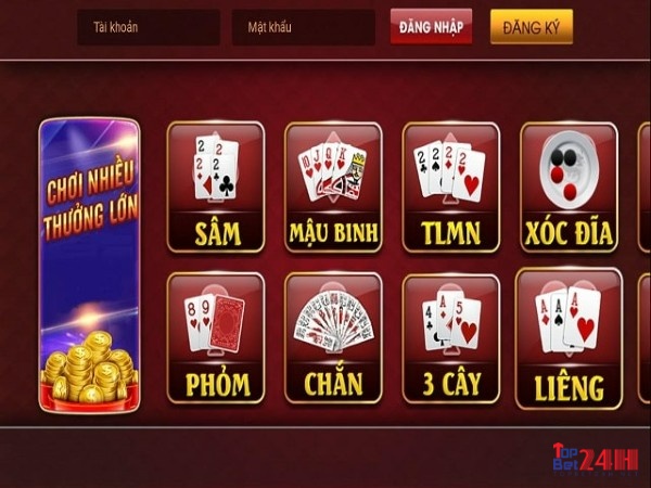 Game đánh bài đổi thẻ cào uy tín nhất tại Topbet