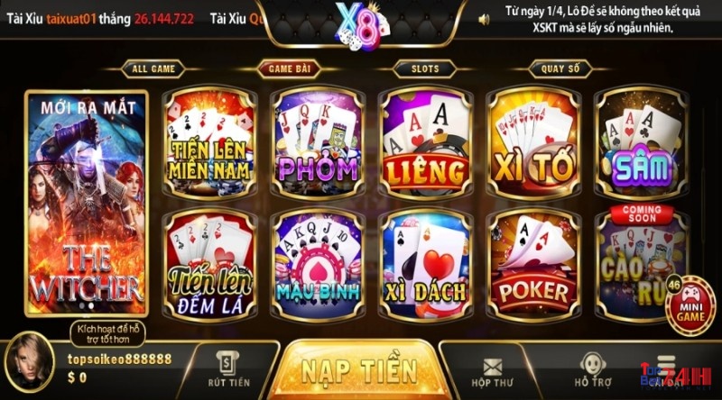 Game đổi thưởng online X8 club  cực kỳ đa dạng