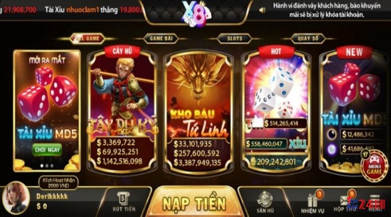 Game đổi thưởng online X8 club sở hữu nhiều ưu điểm