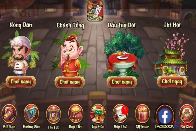  Kho game tại cổng game Chắn hoa rơi. 