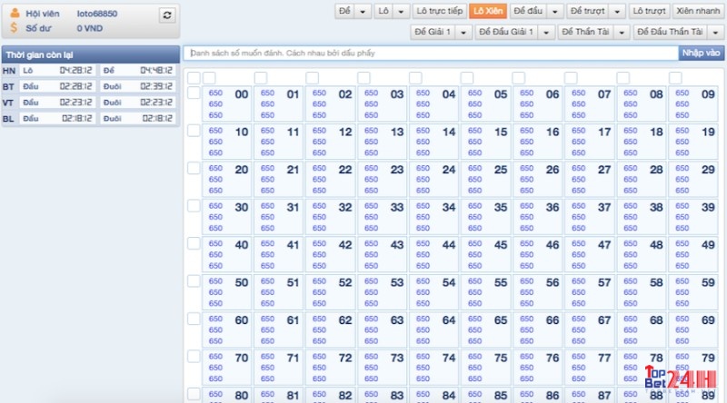 LD789 online là địa chỉ đa dạng về thể loại lô đề cá cược