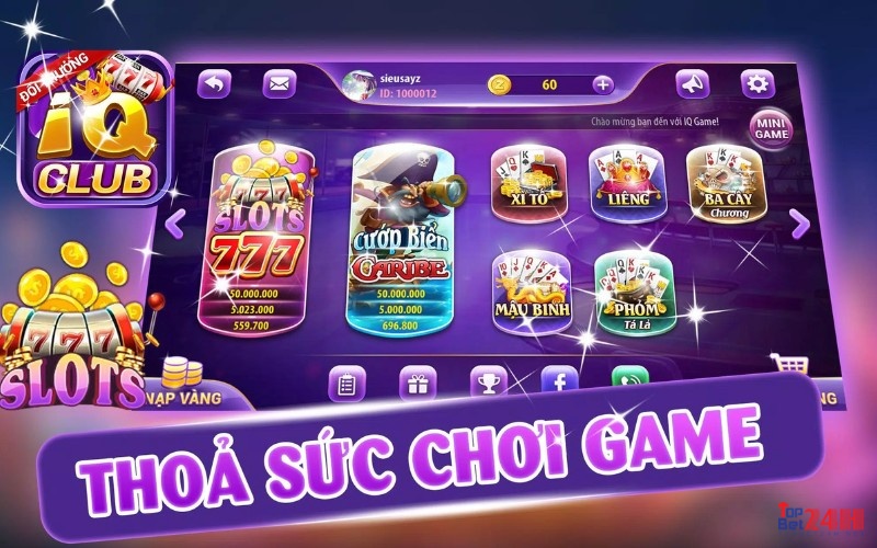 Giới thiệu tổng quan nhất về cổng game danh bai IQ club