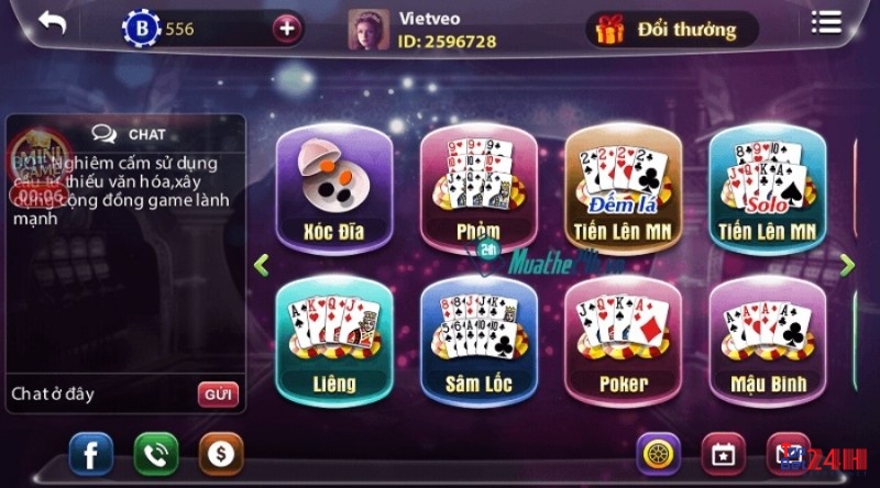 Hệ thống game bài đổi thưởng tại game danh bai doi thuong nhất lộc online 