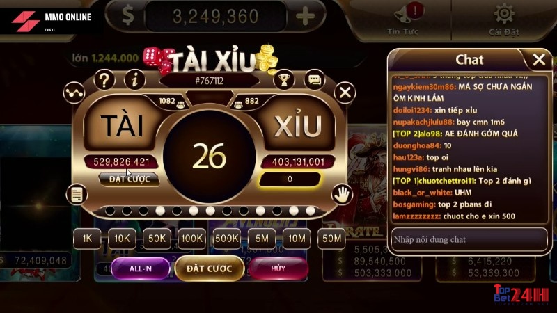 game tài xỉu đổi tiền