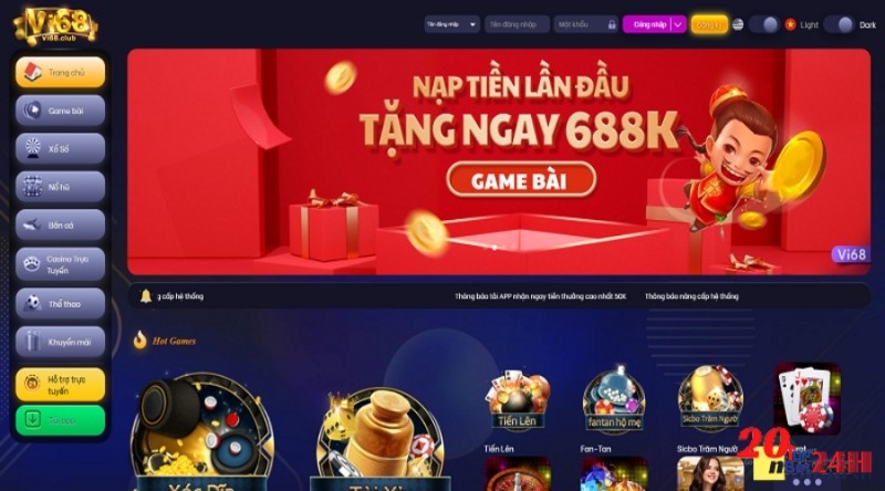 Game danh bai mien phi Vi68 có nhiều sự kiện hấp dẫn