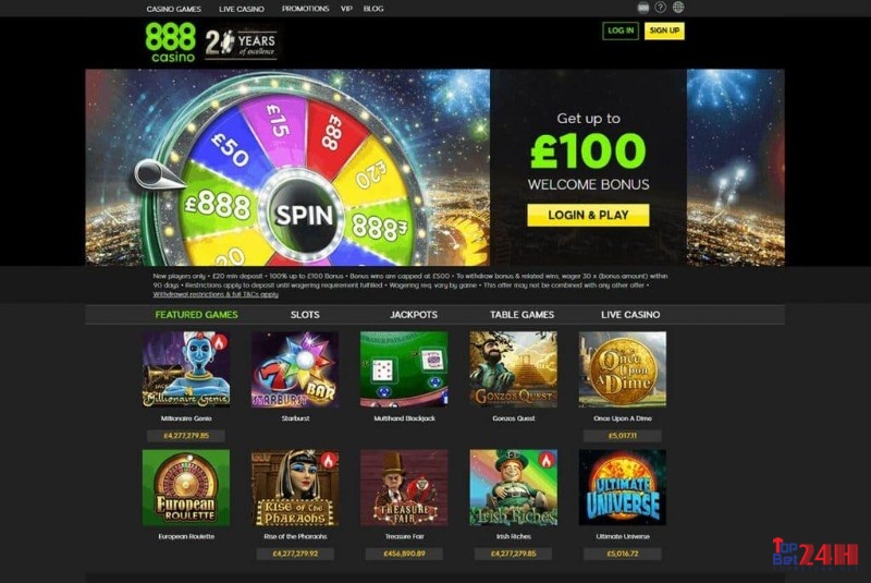 888casino có nhiều những lựa chọn trò chơi khác nhau