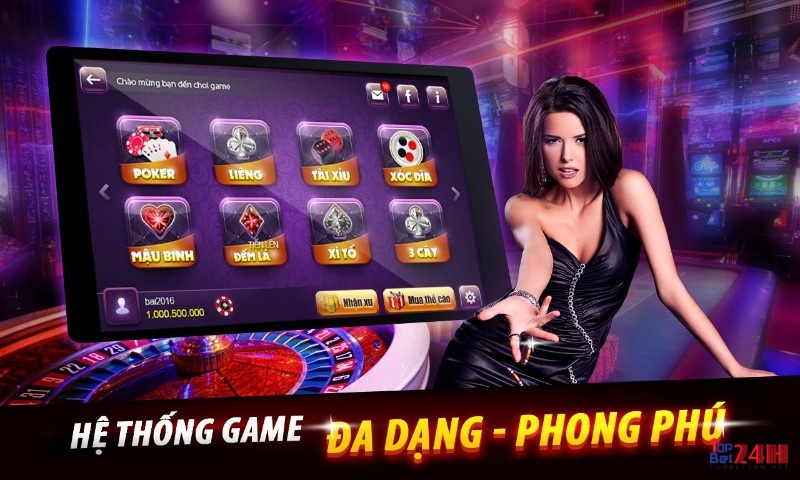 Cổng game danh bai 69 doi thuong đa dạng rất nhiều game bài