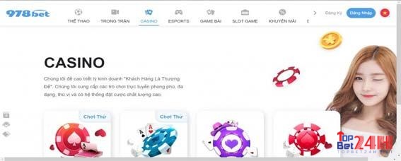 Hình ảnh thực tế của cổng đánh bài 978BET22