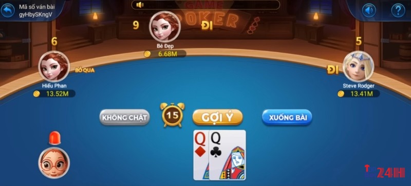 Game danh bai tien len tren mang không khác quá nhiều so với phiên bản truyền thống