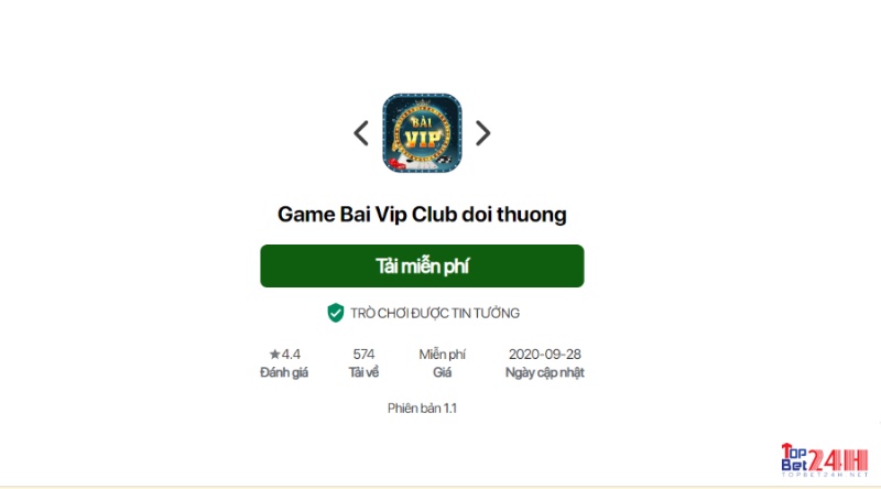 Tai game vip doi thuong về thiết bị trong tích tắc chỉ với một cú click