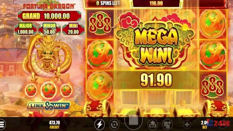 Thưởng trong game Fortune Dragon khủng