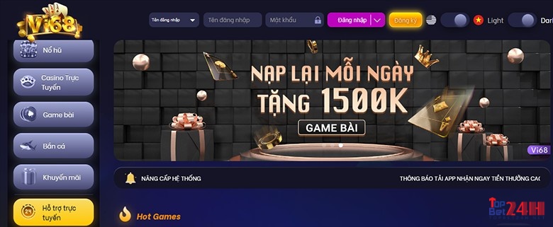 Top App chơi xì tố - Cổng game Vi68