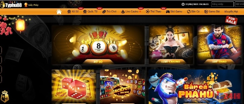 Nhiều game slot hay tại Typhu88