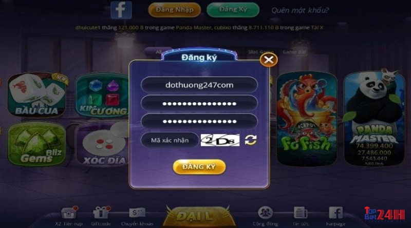 Đăng ký để tham gia trải nghiệm game sicbo tại B29