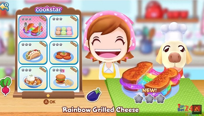 Nhạc nền của Cooking Mama vui tươi với nhiều âm thanh chân thực