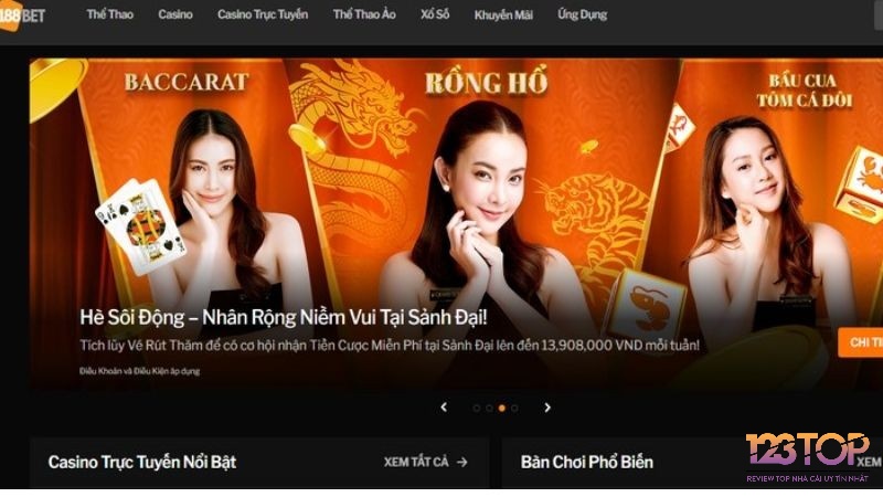 188Bet sở hữu bàn cược phỏm chân thực và hấp dẫn 