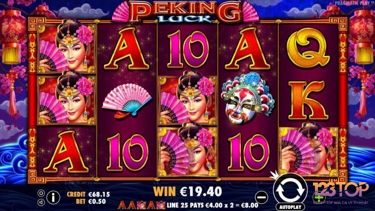 Chủ đề Peking Luck Jackpot thiết kế màu sắc tươi sáng đẹp mắt