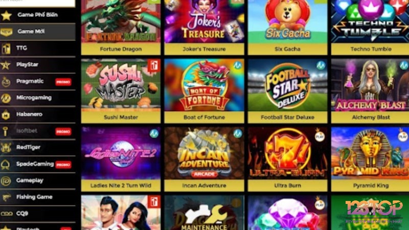 Các trò slot game phổ biến hiện nay