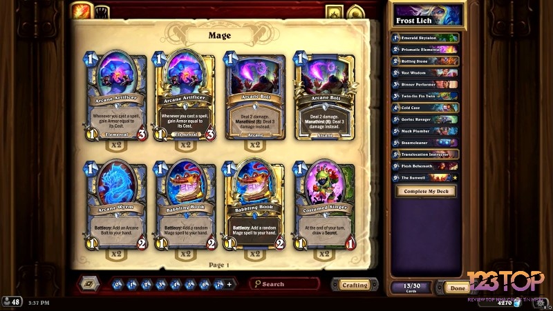 Hearthstone là tựa game bài trực tuyến đình đám đáng thử