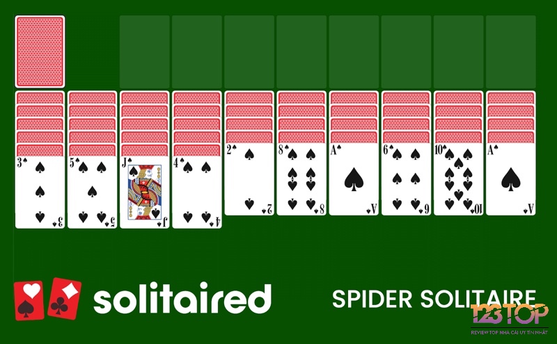 Spider Solitaire có đồ hoạ vô cùng đẹp mắt và sống động